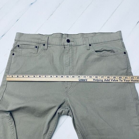 Levi's 502 All Seasons Men's Khaki Tan Regular Tapered Fit Chino Tag 40x30 - Picture 11 of 14